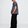 Tricou de baseball cu logo din denim 1969 Tricou de baseball cu logo din denim 1969