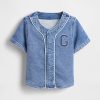 Tricou de baseball cu logo pentru bebeluși și copii mici Tricou de baseball cu logo pentru bebeluși și copii mici