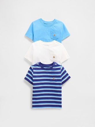 Tricou de buzunar pentru bebeluși și copii mici (pachet de 3)