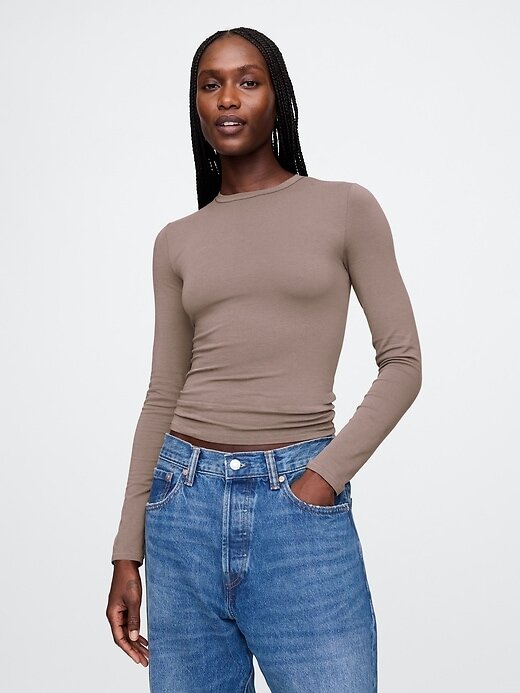 Tricou din jerseu CloseKnit Tricou din jerseu CloseKnit