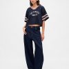 Tricou din jerseu crop din bumbac organic