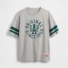 Tricou din jerseu cu logo pentru copii