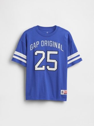 Tricou din jerseu cu logo pentru copii