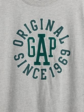 Tricou din jerseu cu logo pentru copii