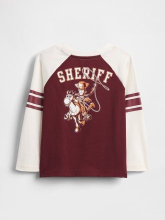 Tricou din jerseu raglan Gap × Disney pentru bebeluși și copii mici