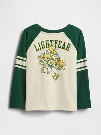 Tricou din jerseu raglan Gap × Disney pentru bebeluși și copii mici