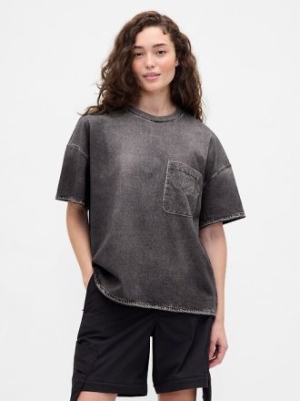Tricou Gap × BÉIS Adult Knit Denim Buzunar Tricou Gap × BÉIS Adult Knit Denim Buzunar