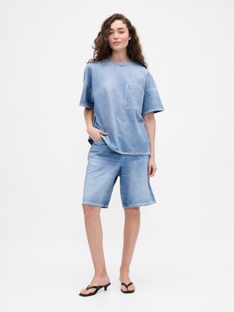 Tricou Gap × BÉIS Adult Knit Denim Buzunar Tricou Gap × BÉIS Adult Knit Denim Buzunar