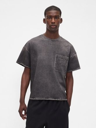 Tricou Gap × BÉIS Adult Knit Denim Buzunar Tricou Gap × BÉIS Adult Knit Denim Buzunar