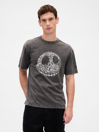 Tricou Gap × Disney Tim Burton The Nightmare Before Christmas Skull
