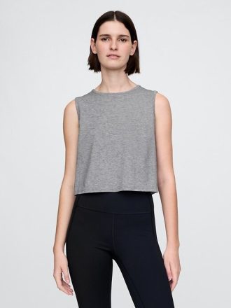 Tricou GapFit Breathe Crop Muscle