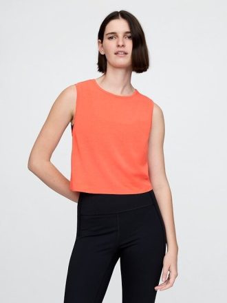 Tricou GapFit Breathe Crop Muscle