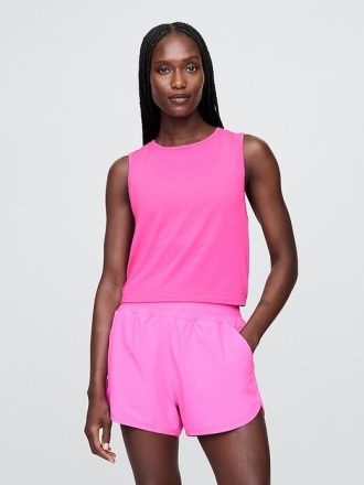 Tricou GapFit Breathe Crop Muscle