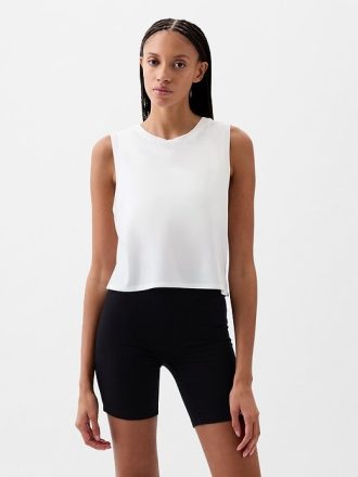Tricou GapFit Breathe Crop Muscle