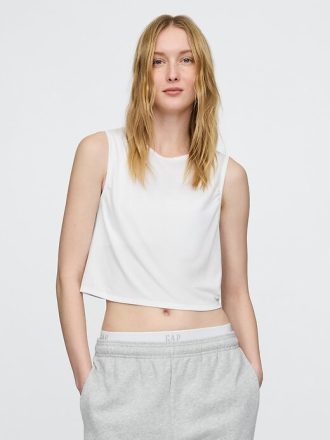 Tricou GapFit Breathe Crop Muscle