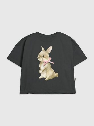 Tricou grafic Bunny Bow pentru copii
