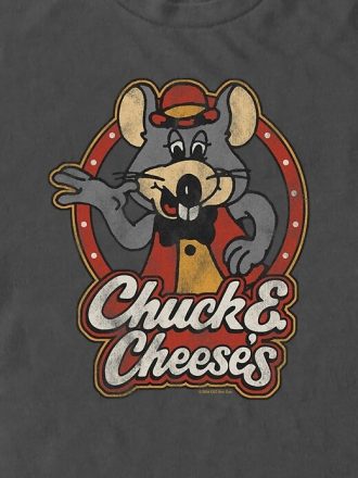 Tricou grafic Chuck E Cheese cu logo retro
