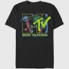 Tricou grafic cu logo MTV Space