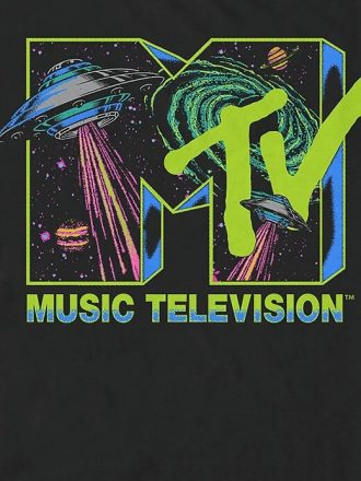 Tricou grafic cu logo MTV Space