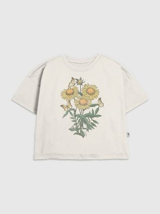 Tricou grafic Floare-soarelui pentru copii