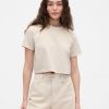 Tricou grafic Gap × BÉIS din bumbac organic VintageSoft Crop Tricou grafic Gap × BÉIS din bumbac organic VintageSoft Crop