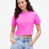 Tricou grafic Gap × BÉIS din bumbac organic VintageSoft Crop Tricou grafic Gap × BÉIS din bumbac organic VintageSoft Crop