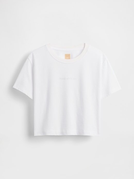 Tricou grafic Gap × BÉIS din bumbac organic VintageSoft Crop Tricou grafic Gap × BÉIS din bumbac organic VintageSoft Crop