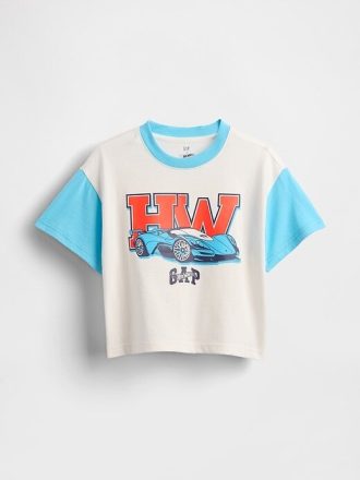 Tricou grafic Hot Wheels supradimensionat pentru bebeluși și copii mici
