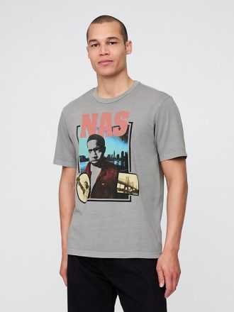 Tricou grafic Nas relaxat