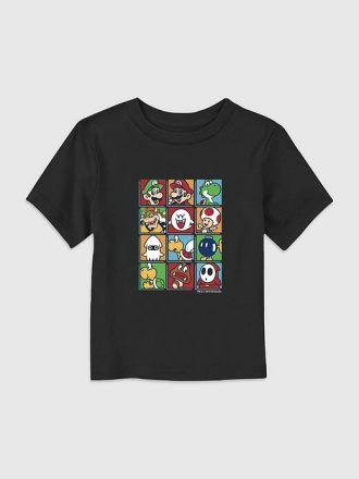 Tricou grafic Nintendo Character Box Up pentru copil mic