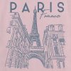 Tricou grafic Paris Line Art pentru copii