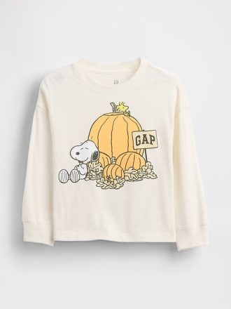 Tricou grafic Peanuts pentru bebeluși și copii mici de Ziua Recunoștinței
