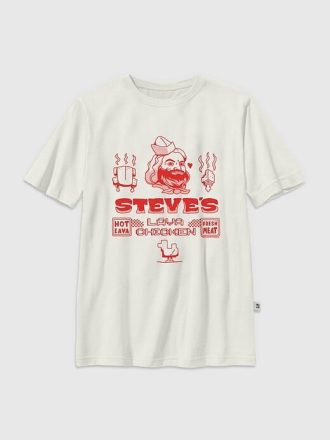 Tricou grafic pentru copii Minecraft Movie Steves Lava Chicken