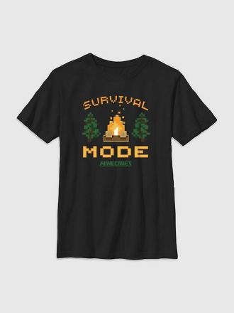 Tricou grafic pentru copii Minecraft Survival Mode