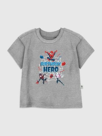 Tricou grafic pentru copil Spiderman Birthday Hero