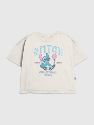 Tricou grafic pentru echipa de volei Lilo și Stitch pentru copii