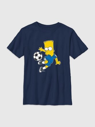 Tricou grafic pentru fotbal Bart Simpson pentru copii Tricou grafic pentru fotbal Bart Simpson pentru copii