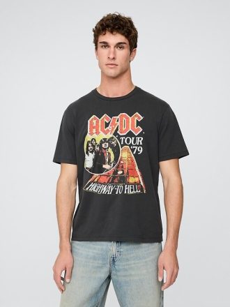 Tricou grafic relaxat AC/DC 1979 Tour