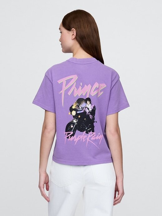 Tricou grafic relaxat Purple Rain Tricou grafic relaxat Purple Rain