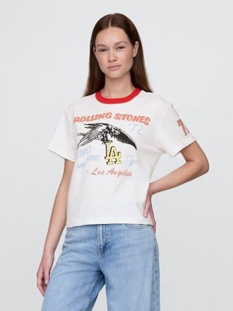 Tricou grafic relaxat Rolling Stones