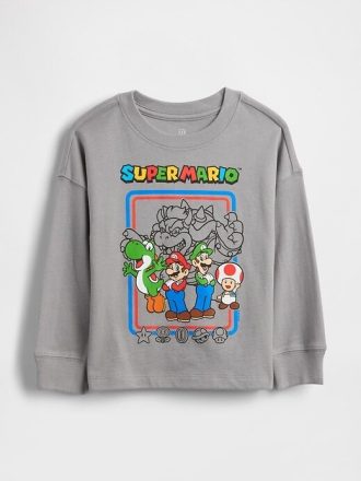 Tricou grafic Super Mario pentru bebeluși și copii mici