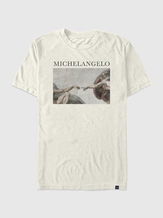 Tricou grafic supradimensionat Michelangelo Creation