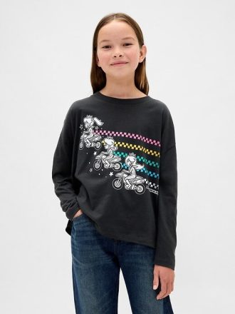 Tricou grafic supradimensionat Super Mario pentru copii