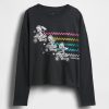 Tricou grafic supradimensionat Super Mario pentru copii
