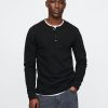 Tricou Henley din tricot dublu Tricou Henley din tricot dublu