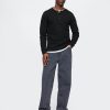 Tricou Henley din tricot dublu Tricou Henley din tricot dublu