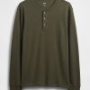 Tricou Henley din tricot dublu Tricou Henley din tricot dublu