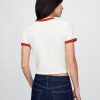 Tricou mic mic din jerseu de bumbac Tricou mic mic din jerseu de bumbac