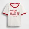 Tricou mic mic din jerseu de bumbac Tricou mic mic din jerseu de bumbac