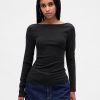 Tricou modern Boatneck